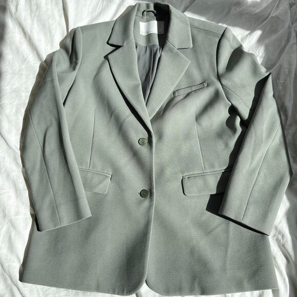 NWOT Oak + Fort Sage Green Blazer SIZE XS - Picture 5 of 6